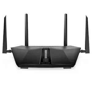 NETGEAR Nighthawk AX5400 bezvadu rūteris Tīkls Gigabit Ethernet Divkāršā frekvenču josla (2.4 GHz / 5 GHz) Melns