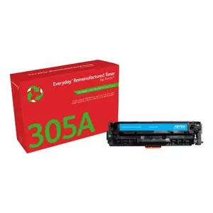 Тонер Everyday ™ Cyan восстановленный Xerox HP 305A 2600 страниц Cyan