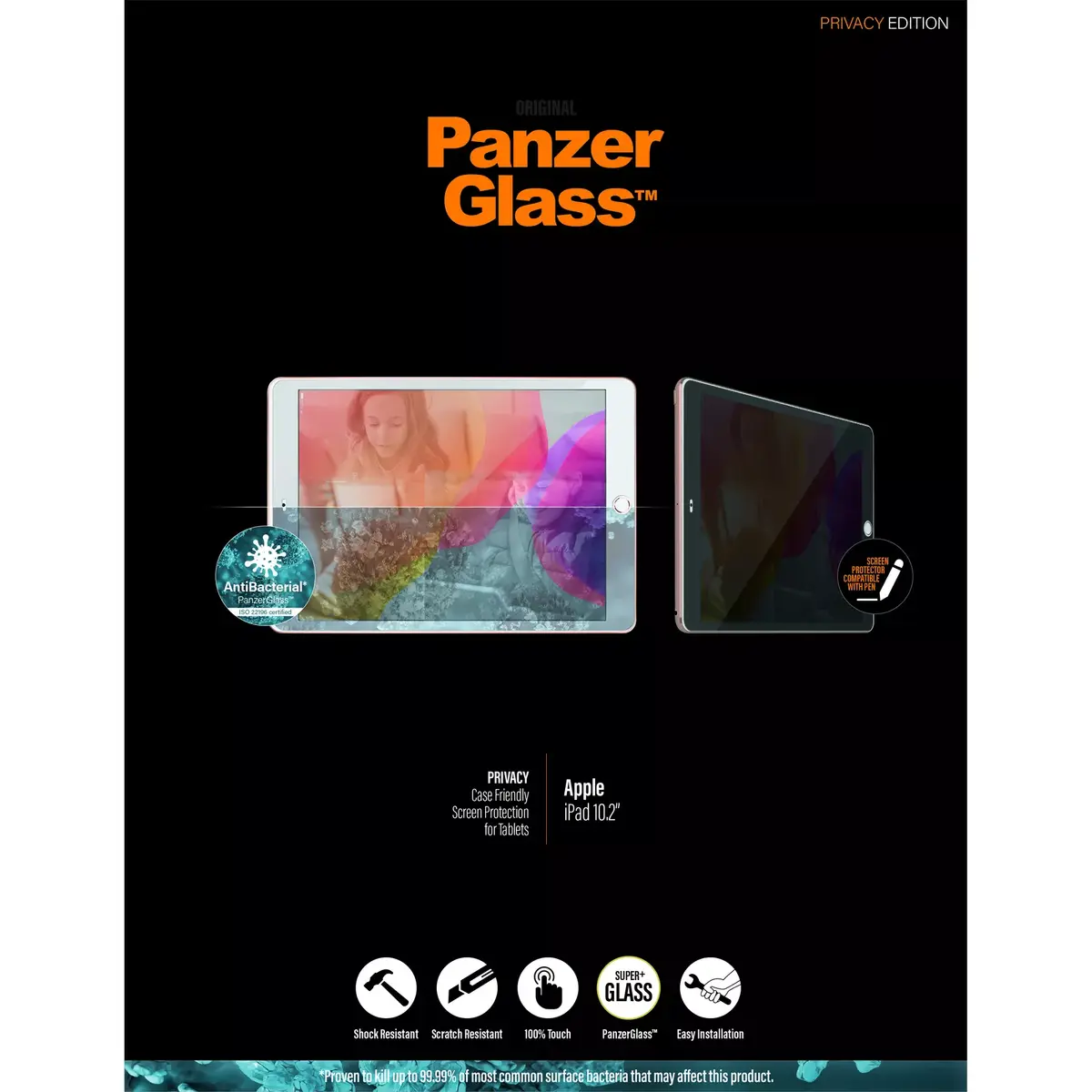Защитное стекло PanzerGlass Apple iPad 10.2″ Photo 3
