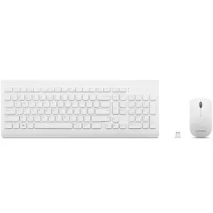 Lenovo GX30W75336 tastatūra Pele iekļauta USB + Bluetooth QWERTY Balts