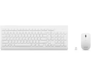 Full-size mechanical keyboard and mouse set Lenovo GX30W75336 — USB + Bluetooth, QWERTY, white