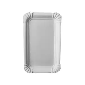 Plate Papstar 11050 Disposable Rectangular Cardboard 100x160mm