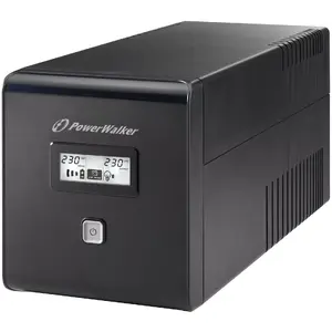 Nepertraukiamais barošanas avots PowerWalker VI 1000 LCD FR Line-Interactive 1 kVA / 600 W, 4× C13 kontaktligzdas, LCD, 7 Ah akumulators