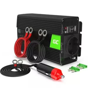 Green Cell® Power Inverter 24V to 230V 300W Black