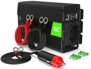 Green Cell® Power Inverter 24V to 230V 300W Black