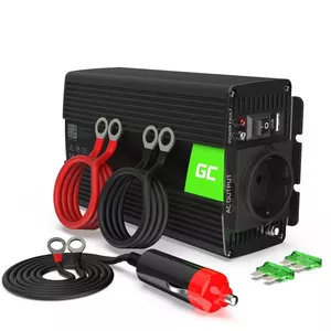 Green Cell INV05DE strāvas adapteris & pārveidotājs Auto 300 W Melns