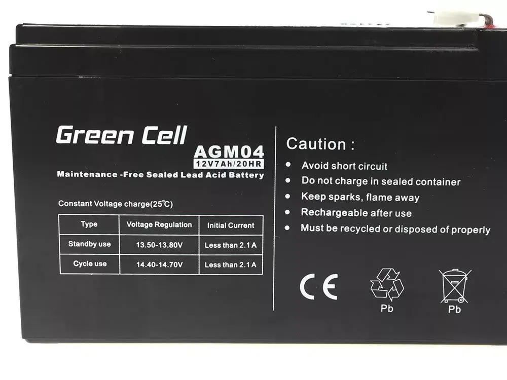 UPS akumulators Green Cell AGM04 12V 7Ah Photo 3