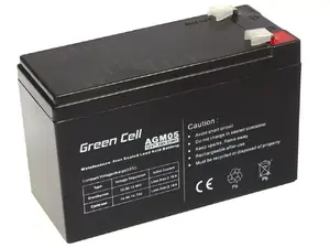 UPS battery Green Cell AGM05 — 12 V 7.2 Ah Sealed Lead Acid (VRLA), 95 mm H, 151×65 mm, 2.15 kg