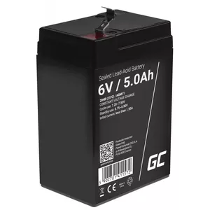 UPS battery Green Cell AGM11 6 V 5 Ah Sealed Lead Acid (VRLA) single battery, 70×100×47 mm, 780 g