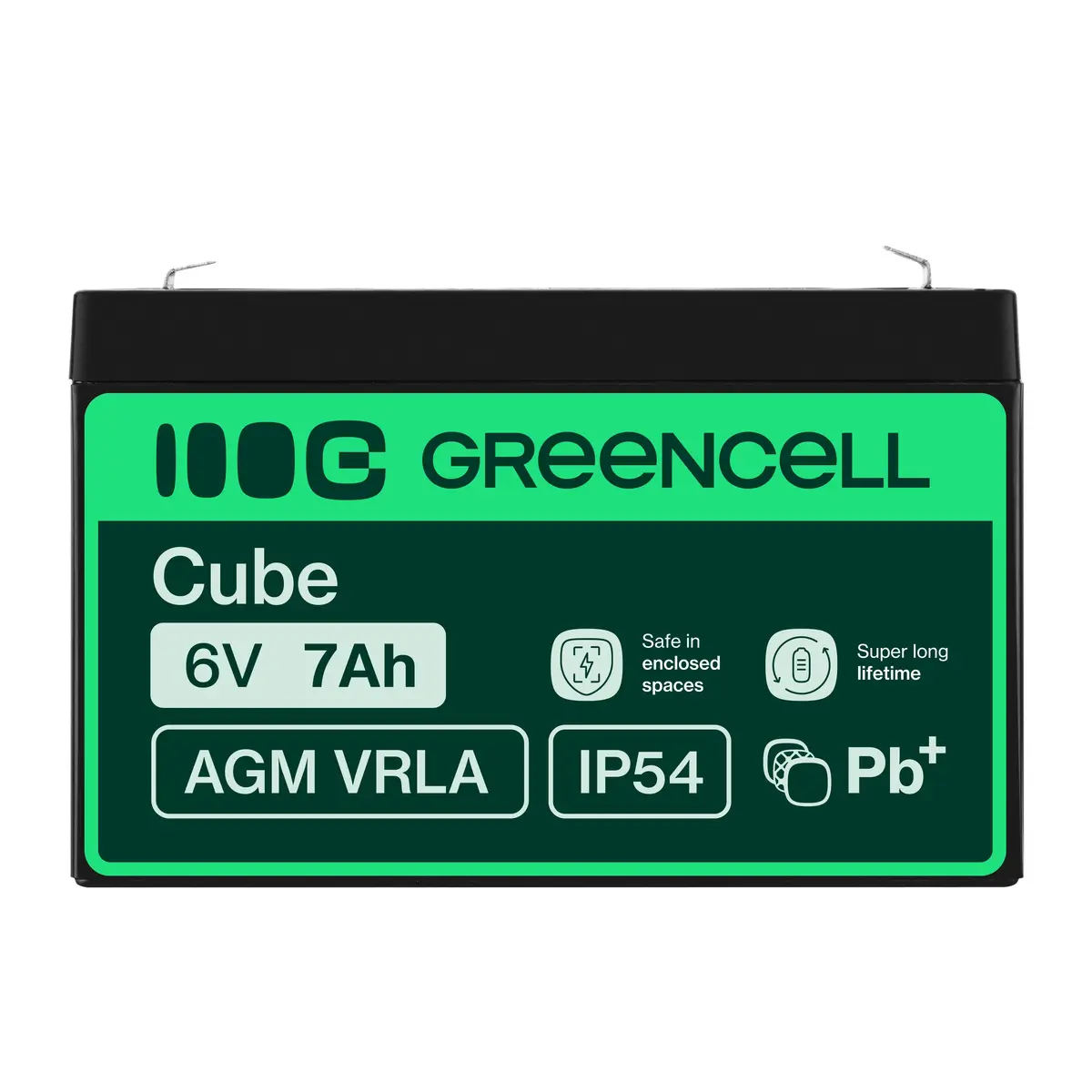 Green Cell AGM12 6 V 7000 mAh sealed lead-acid battery Photo 7