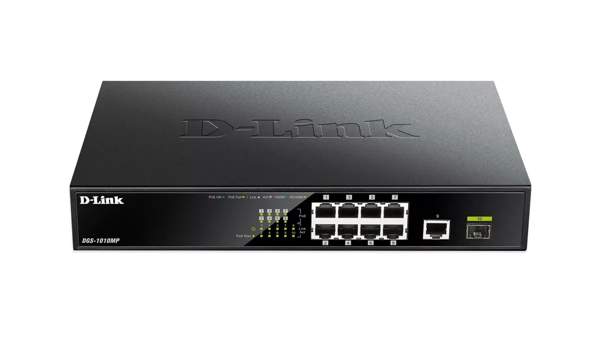 Неуправляемый PoE-коммутатор D-Link DGS-1010MP Photo 2