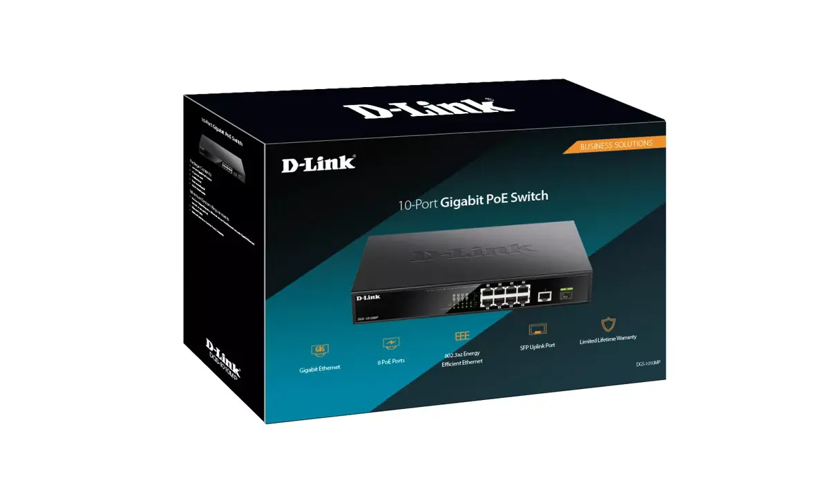 Неуправляемый PoE-коммутатор D-Link DGS-1010MP Photo 4