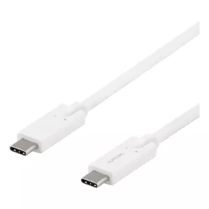 USB Cable Deltaco USBC-1504 USB 3.2 Gen 1 2m White
