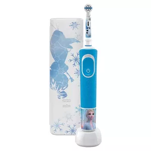 Oral-B Kids Frozen II Electric Rechargeable Toothbrush Giftset plus Travel Case for Ages 3+, Christmas Gift