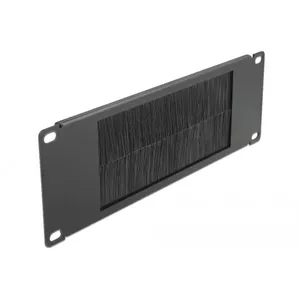 Щеточный панель DeLOCK 10" Кабельный менеджмент Щеточная полоса 2U черная