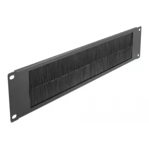 Щеточный панель DeLOCK 19" Кабельный менеджер Щеточная полоса 2U черная