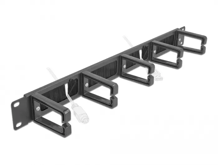 Щеточный панель DeLOCK 19" Система управления кабелями Photo 4