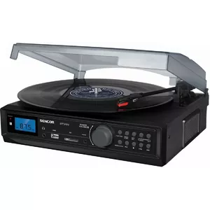 Gramofons STT 212U Tūneris FM,USB/SD, MP3, B