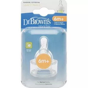Pudeļu knupīši DRBROWNS Wide Neck Options Art.332-INTL no 6+ mēnešiem (2 gab.)