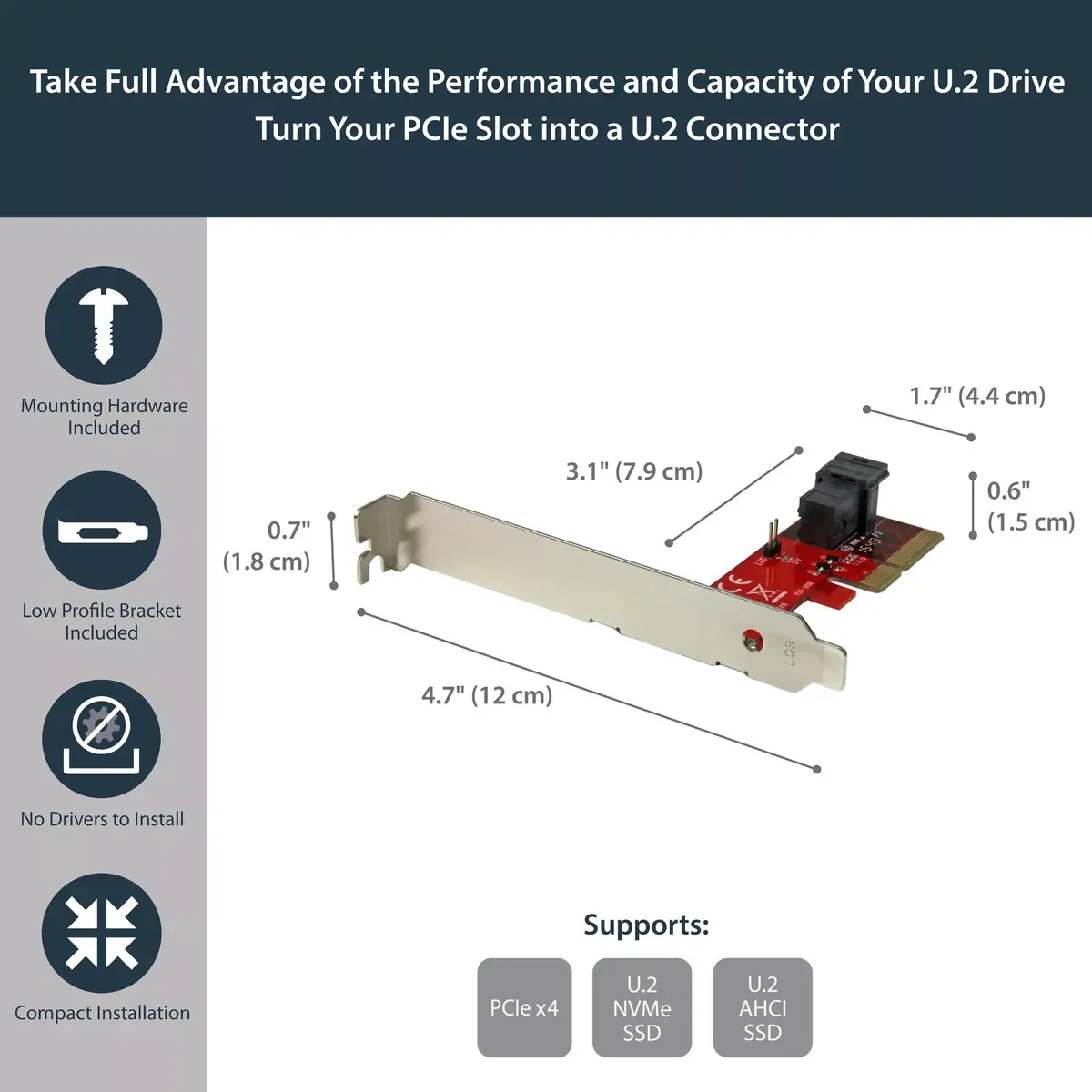 Adapter PCI Express StarTech.com PEX4SFF8643 Photo 6
