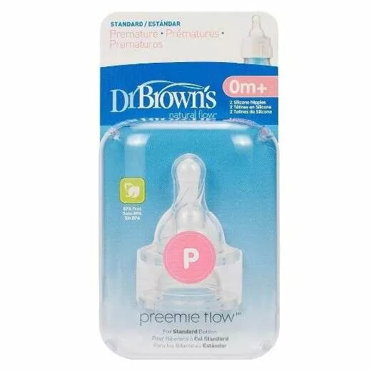 Barošanas pudeļu knupīši DRBROWNS Preemie Art