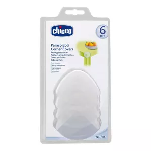 Угловые защитные накладки для детей CHICCO 00060806000000 — белые, пластик, набор 4 шт.