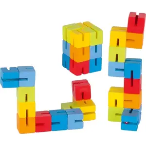 Stacking blocks Goki HS012 — wooden set, 12 pieces, recommended age 4+
