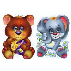 roter kafer RK1101-04 Vladi Toys детская мягкая 3D-пазл — лесные обитатели, тактильный игровой набор