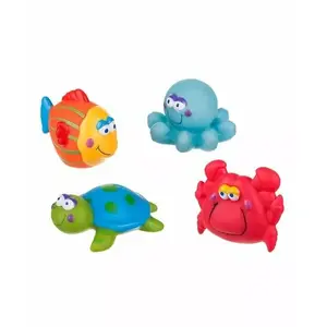 Bath toys akuku set of 4 pieces — bath playset for water games