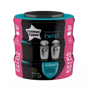 Кассета-запаска для Tommee Tippee Sangenic Twist & Click, комплект 3 шт.