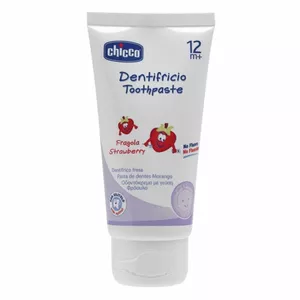 Zobu pasta CHICCO zemeņu bērniem 50 ml, maiga bez fluora
