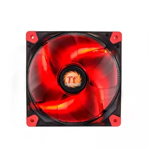 Thermaltake Luna 12 LED Re Datora korpusam Ventilators 12 cm Melns, Sarkans, Caurspīdīgs