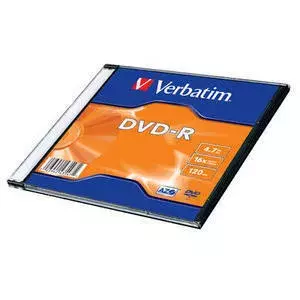 VERBATIM DVD-R Matt Silver 4.7 GB (DVD-R, 120 min, 16x, Slimcase)