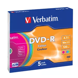 DVD-R Verbatim Colour 4.7 GB 5 pc(s)