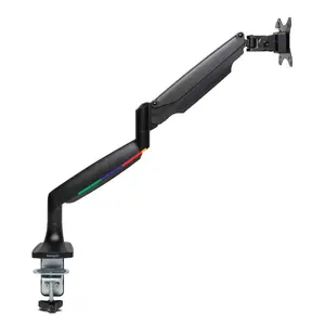 Kensington SmartFit One-Touch Height-Adjustable Single Monitor Arm with Desk Clamp for 13 to 34 Inch Screens up to 9 kg in Black
