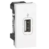 USB kontaktligzda Legrand 0 787 61 — USB modulis, balts, 1 moduļa izmērs
