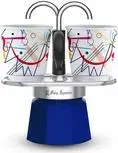 Stovetop Moka Pot BIALETTI MINI EXPRESS set Kandinsky assorted colours, small espresso maker