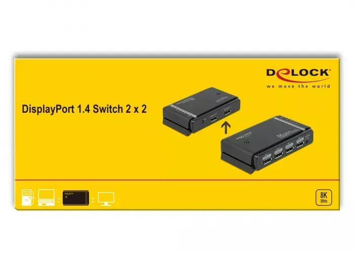 DisplayPort Switch DeLOCK 87750 Photo 3