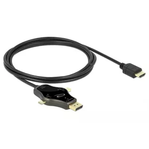 Monitor Cable DeLOCK 3 in 1 85974 USB-C DisplayPort mini DisplayPort to HDMI 4K 60 Hz