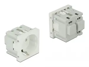 Power socket outlet DELOCK 81320 CEE 7/3 3P+N+PE 250V 16A White ABS 45×45×43 mm