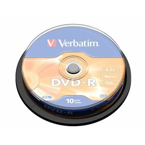 Verbatim DVD-R Matt Silver 4,7 GB 10 pcs