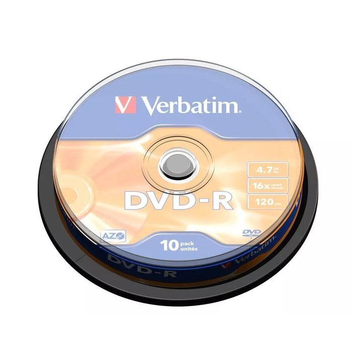 Verbatim DVD-R Matt Silver 4.7 43523