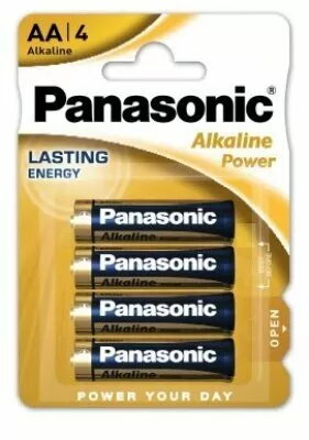 Alkāla baterijas AA Panasonic MN1500/E91 4