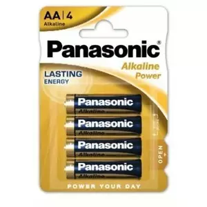 Alkaline AA batteries Panasonic MN1500/E91 pack of 4 — Power Alkaline