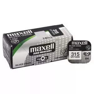 BAT315.MX1; 315 baterijas 1.55V Maxell sudraba-oksīda SR716SW, 314 iepakojumā 1 gb.