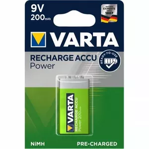 Перезаряжаемая Ni‑MH 9В батарея Varta AK9.V1 200 мА·ч