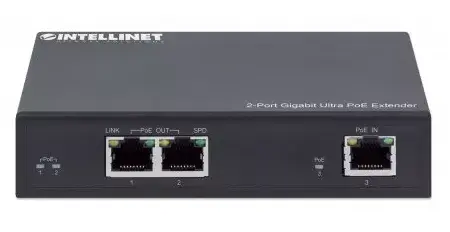 Сетевой передатчик Intellinet 2-Port Gigabit Ultra PoE Extender Photo 5