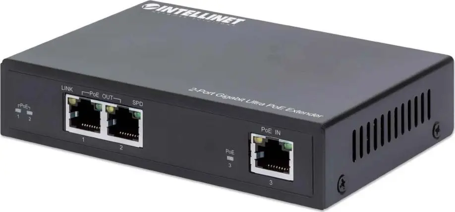 Network transmitter Intellinet 2-Port Gigabit Ultra PoE Extender Photo 6