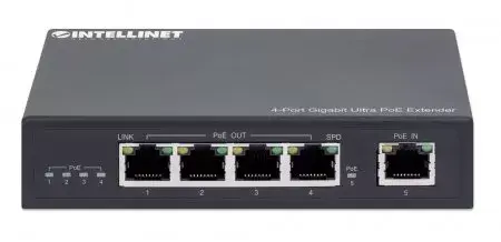 Tīkla raidītājs Intellinet 4-Port Gigabit Ultra PoE Extender Photo 3