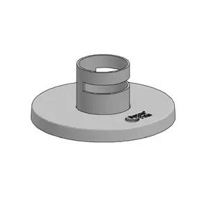 Mounting rod with flange cover Ergonomic Solutions Rør med flange cover — compatible smartphone & tablet holder accessories